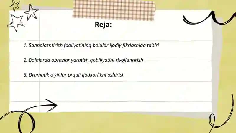 Sahnalashtirish faoliyati vositasida bolalarda ijodiy qobiliyatlarini rivojlantirish 2