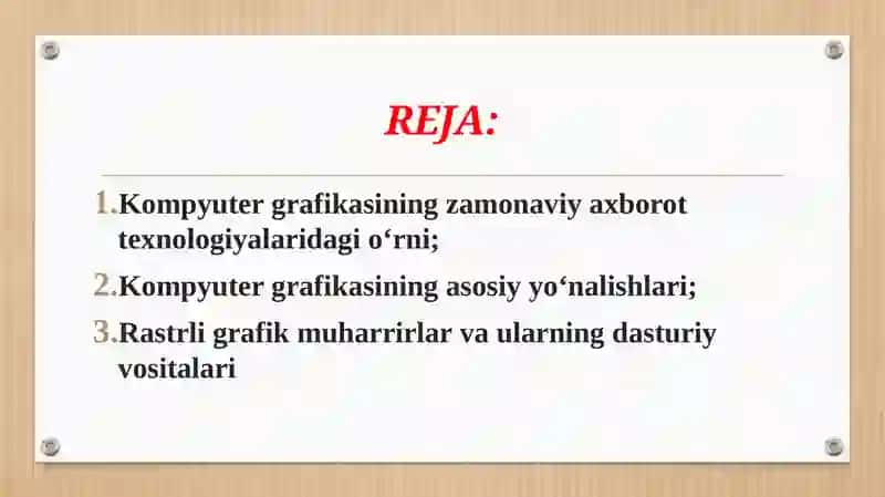 Kompyuter grafikasi va dizayn texnologiyalari: marketing taqdimotlarda samaradorlik 2