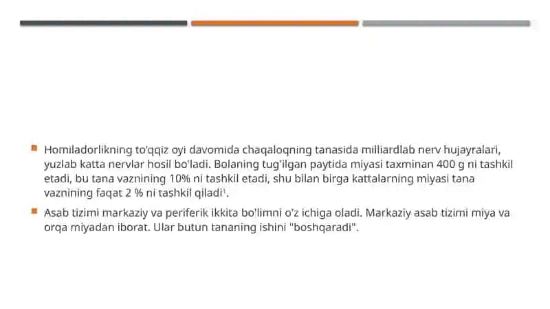Bolalarda bosh miya morfologik o'zgarishlari 2