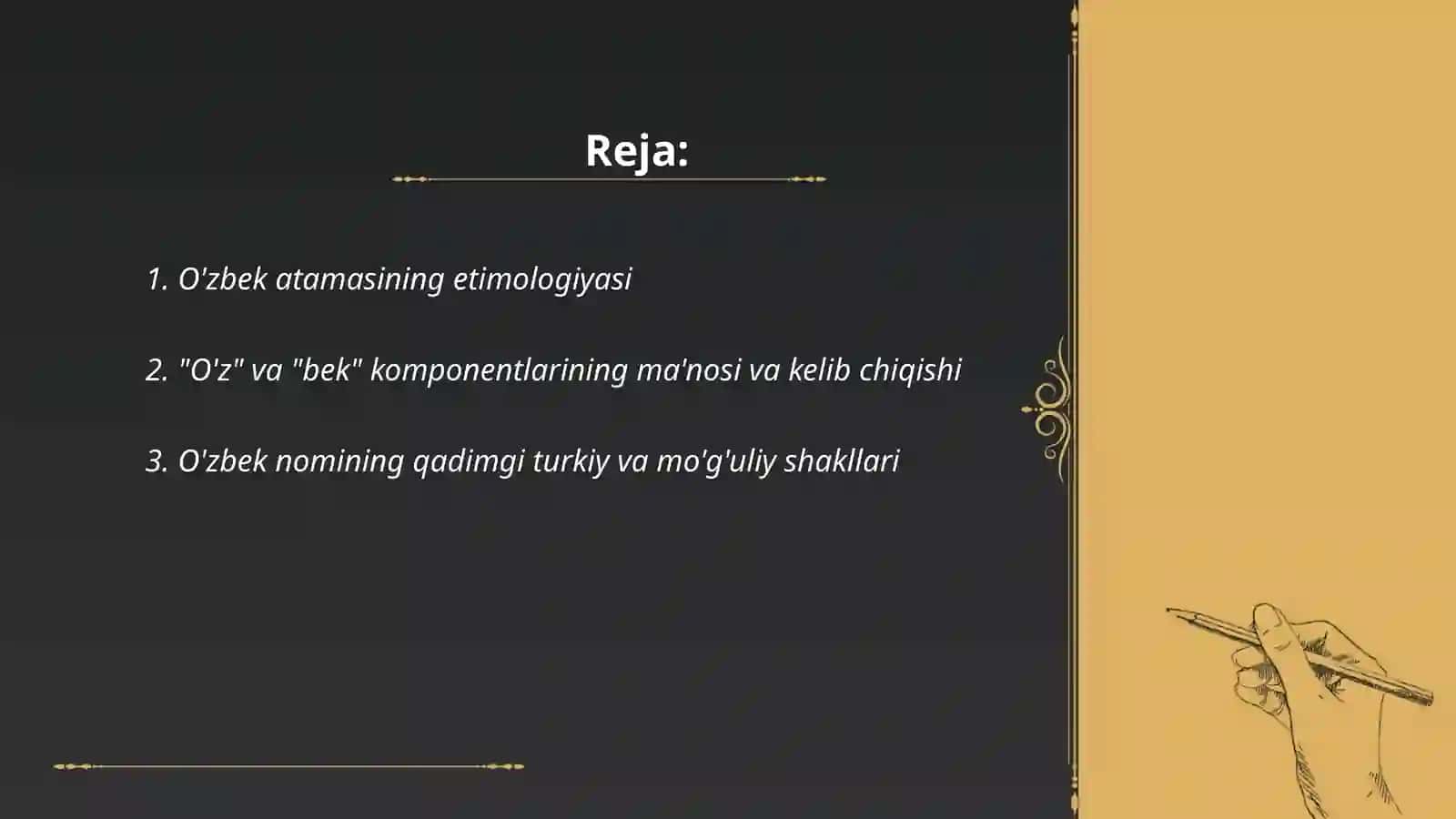 O'zbek atamasi va uning kelib chiqish tarixi 2