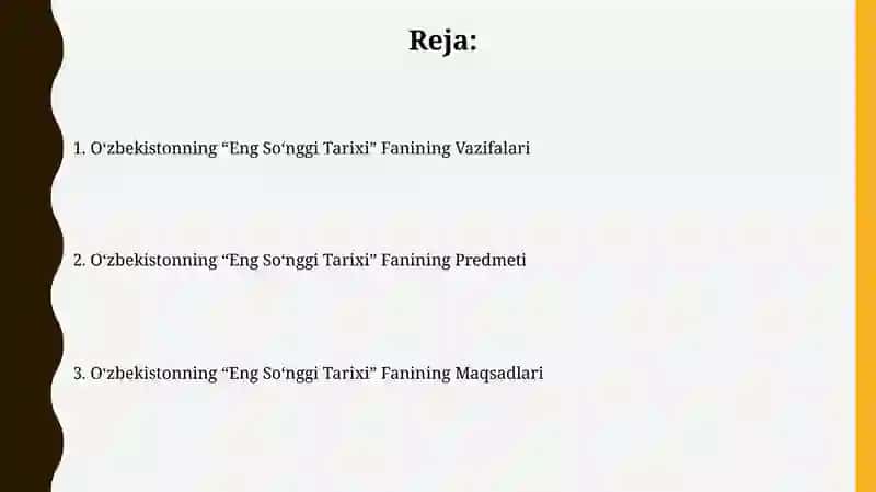 Oʻzbekistonning “Eng Soʻnggi Tarixi” 2
