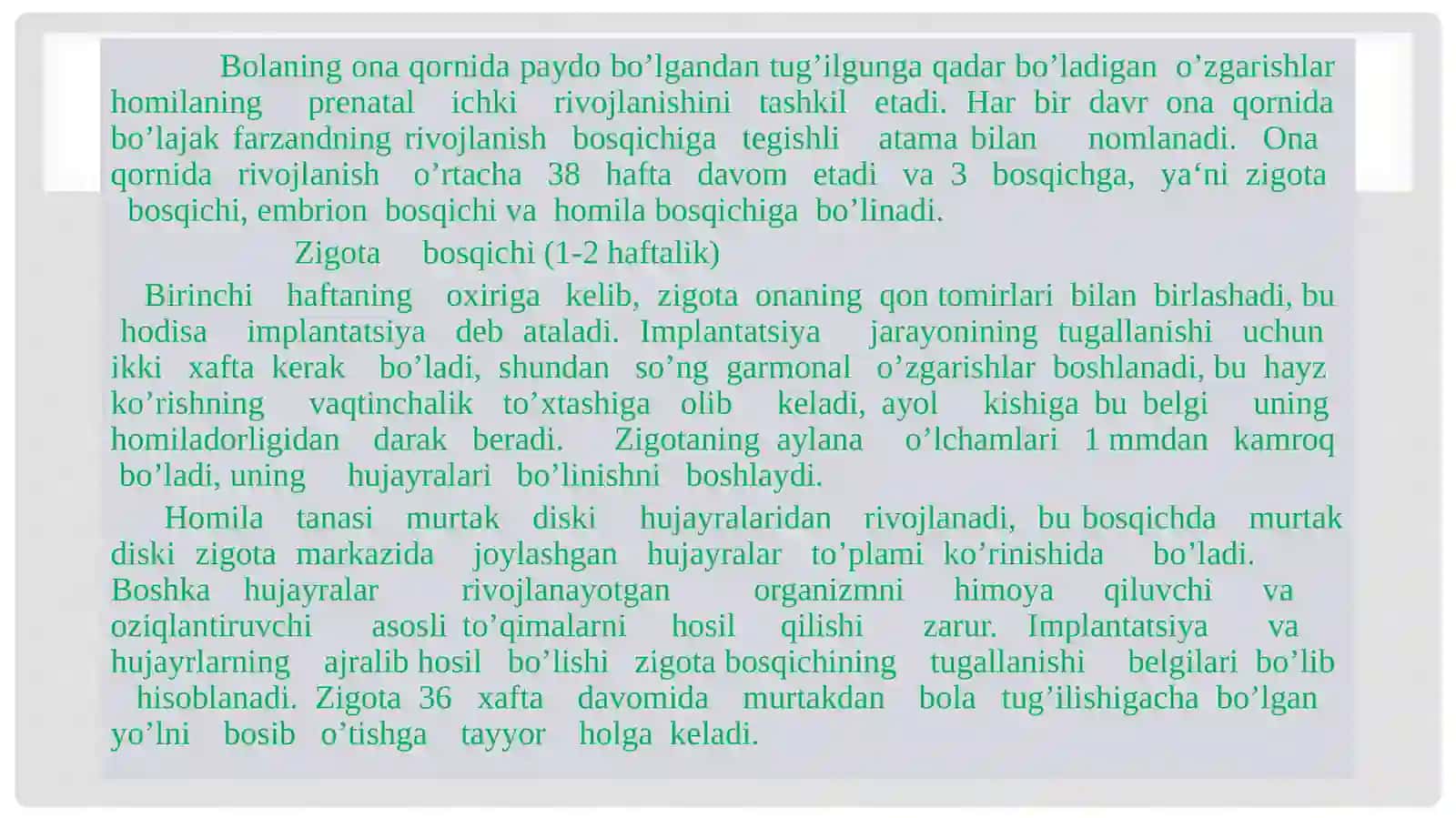 Perinatal davr va chaqaloqlik davri 2