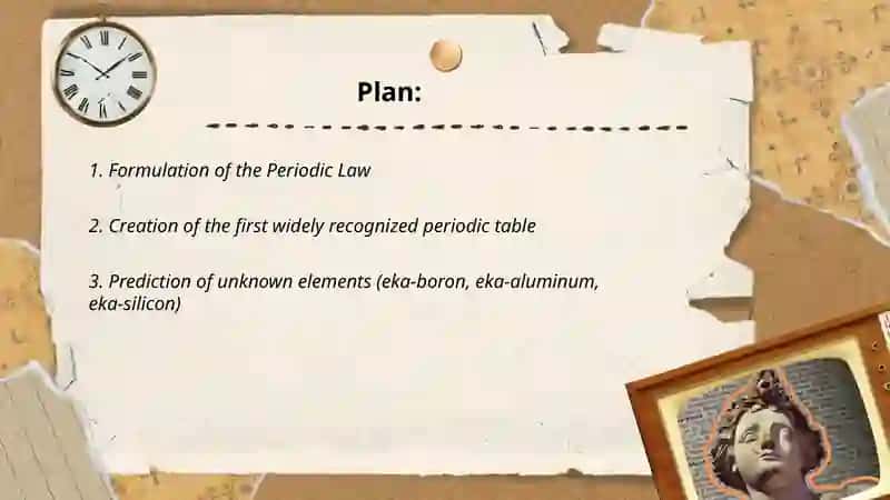 Mendeleev's contribution to chemistry 2