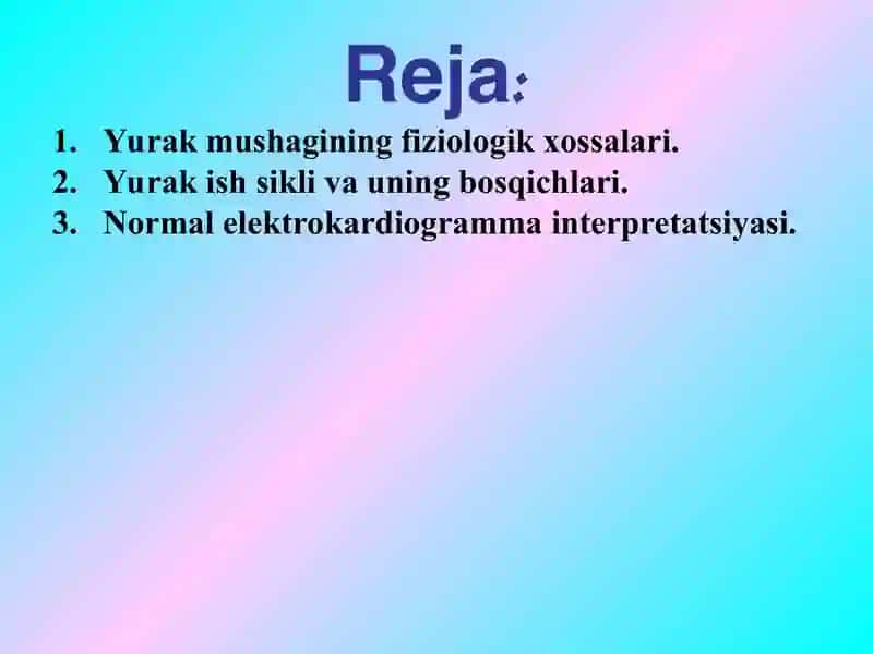 Yurakning gemodinamik vazifasi 2