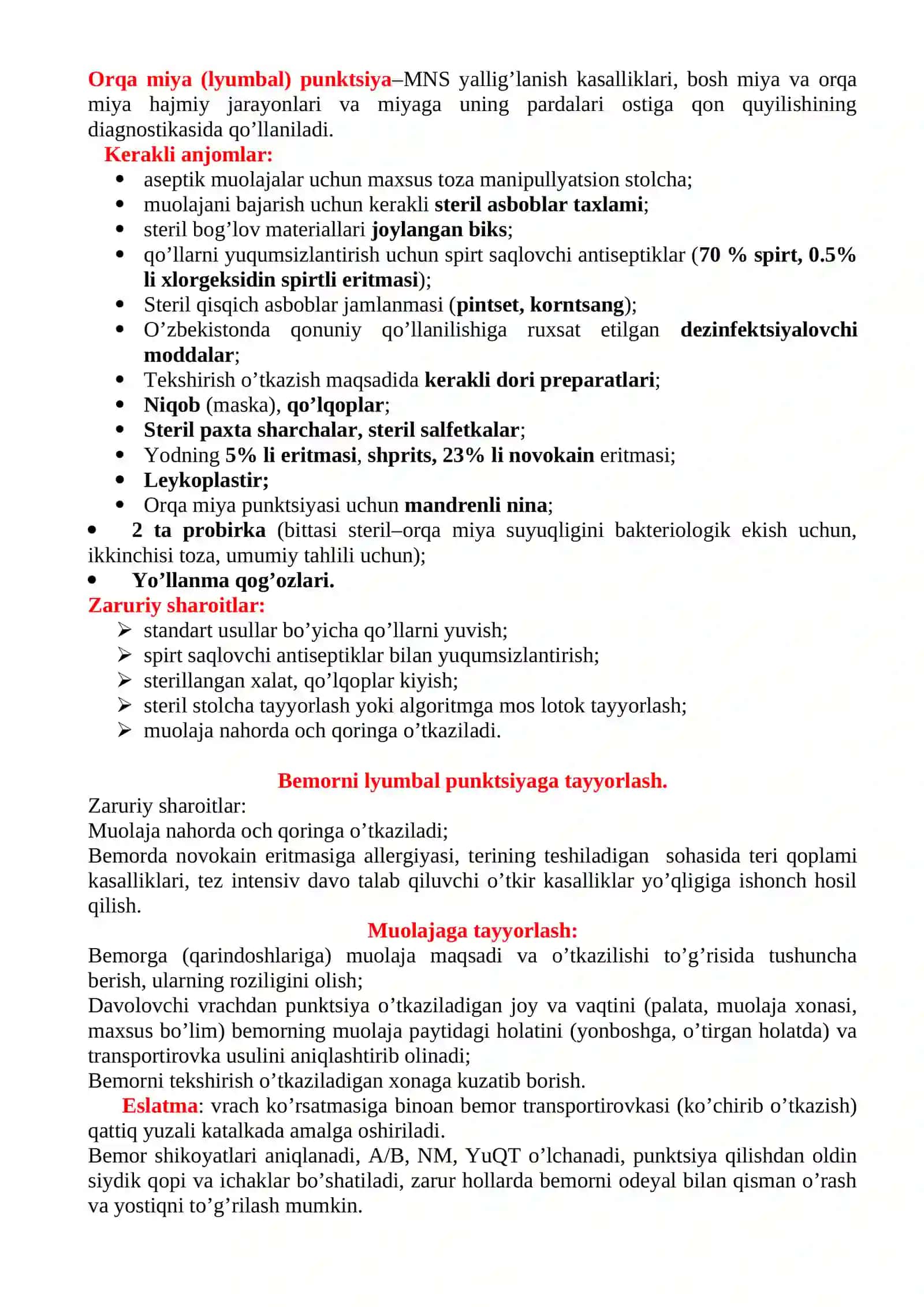 Terapiya Amaliy ko'nikmalar 2