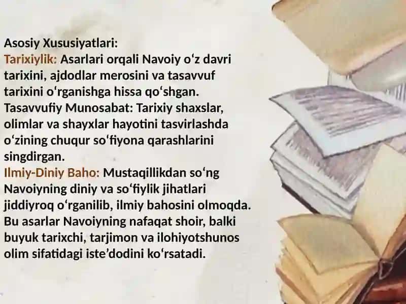 Alisher Navoiyning tarixiy asarlari 2