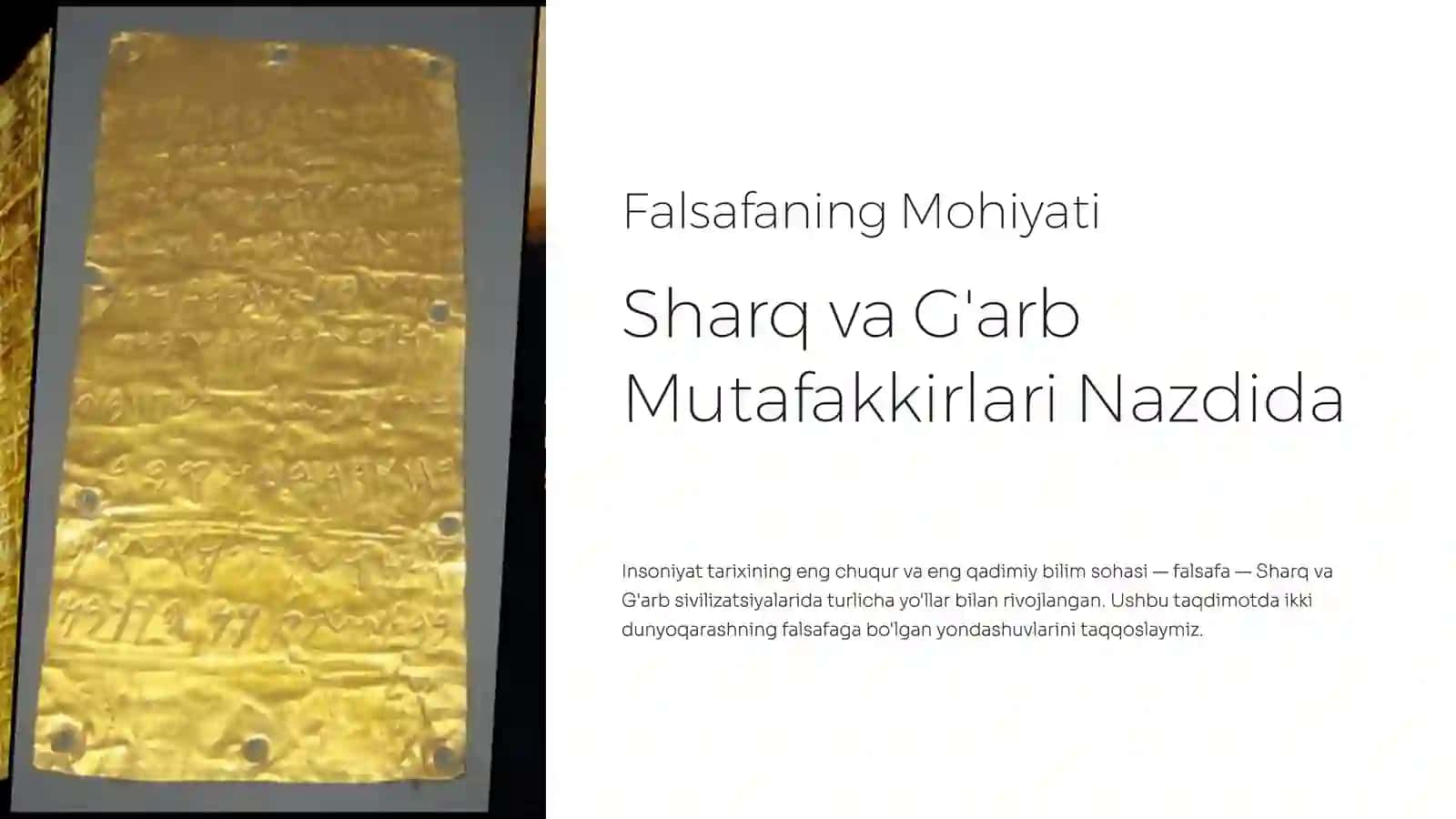 Falsafaning Mohiyati 2