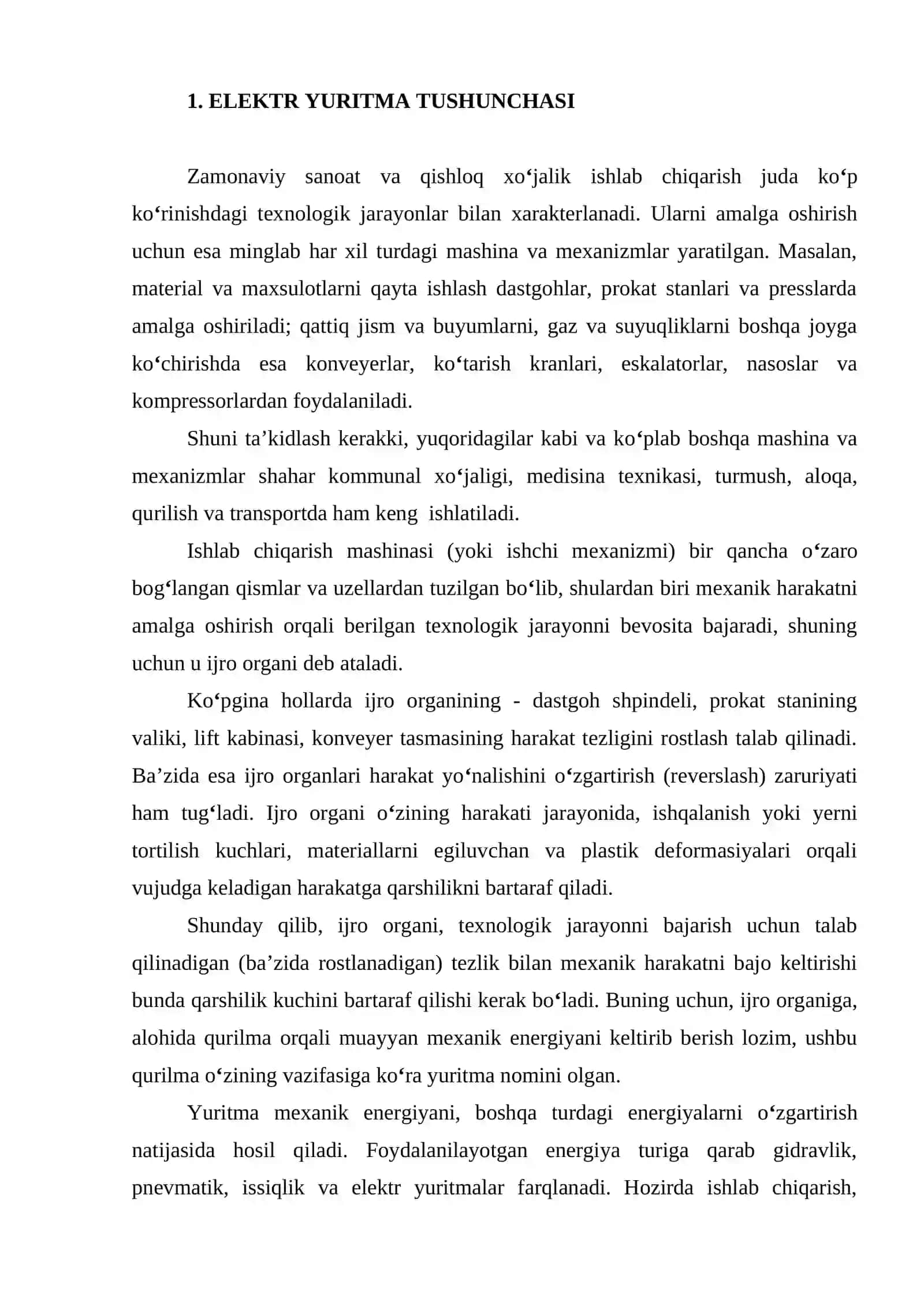 Elektr yuritma asoslari 2