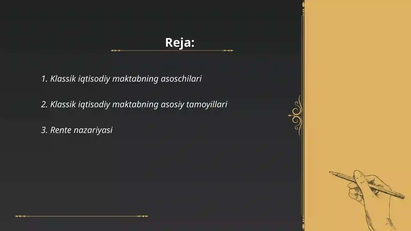 Klassik iqtisodiy maktabda muxolif gʻoyalarning vujudga kelishi va ularning mohiyati 2