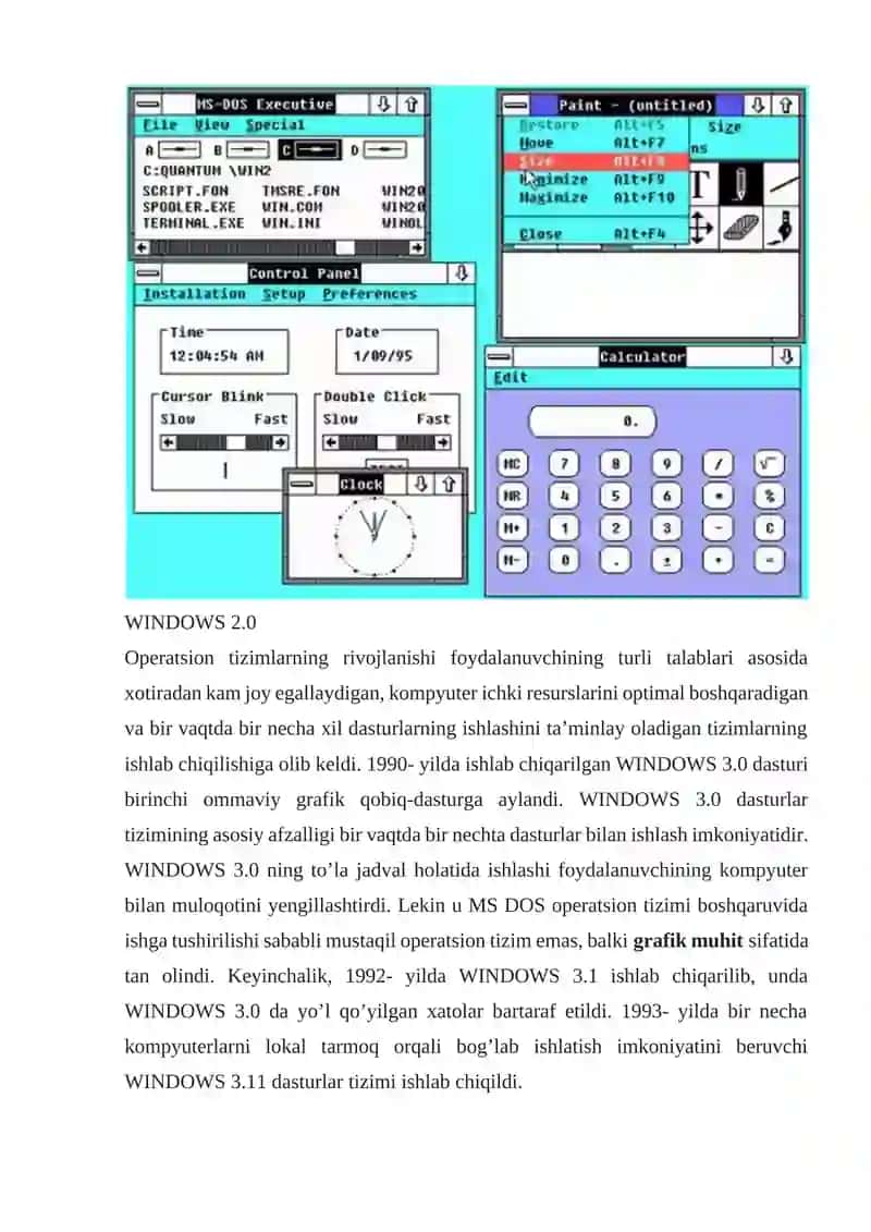 Windows operatsion tizimi 2