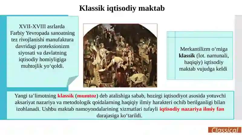 Klassik iqtisodiy maktab 2