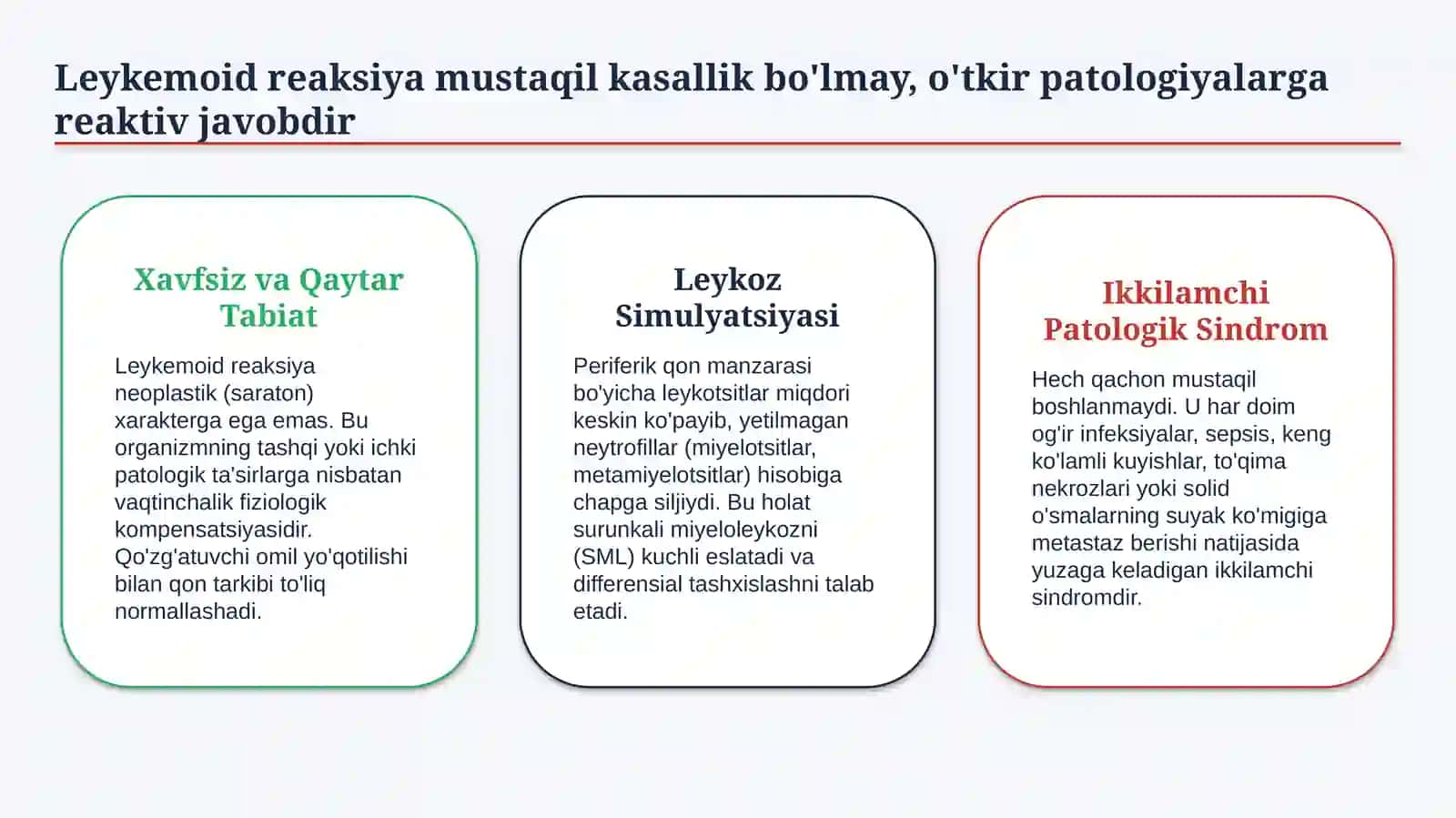 Neytrofil tip leykemoid reaksiya — etiologiya, patogenez, klinika, diagnostika va davolash prinsipla 2