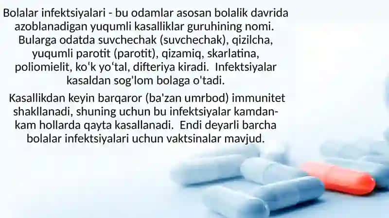 Pediatrik amaliyotda ko'p uchraydigan infeksiyalar qo'zg'atuvchilari , patogenez , laboratoriya tashhisi 2