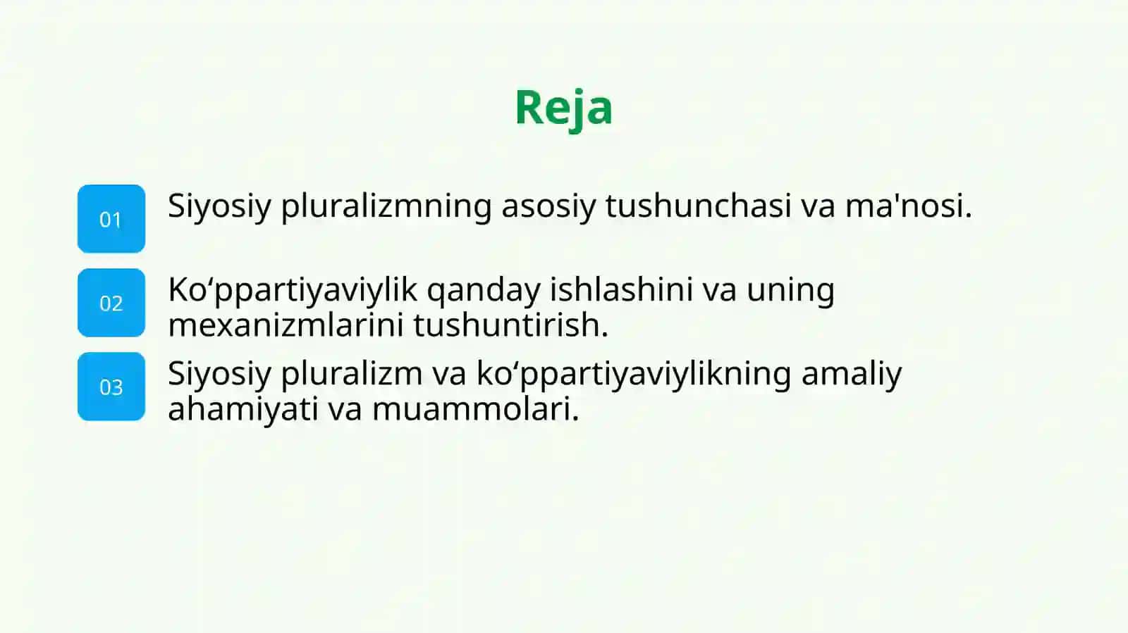 Siyosiy plyuralizm va koʻppartiyaviylik konsepsiyasi 2