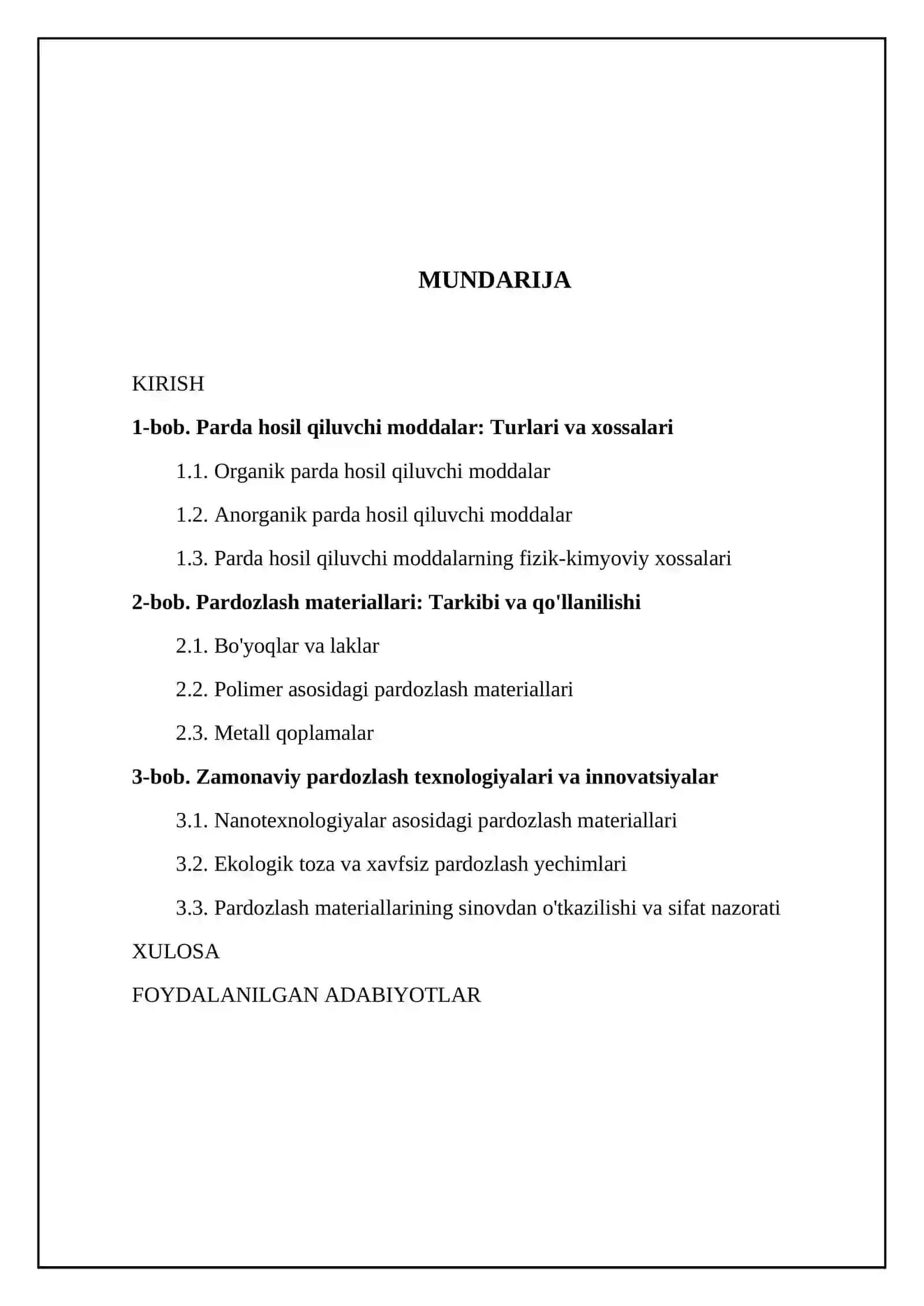 Parda hosil qiluvchi moddalar va ular asosida olingan pardozlash materiallari 2