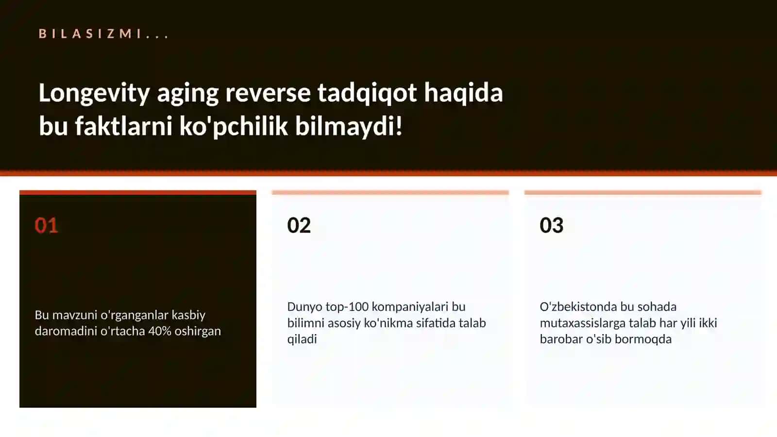 Longevity aging reverse tadqiqot 2