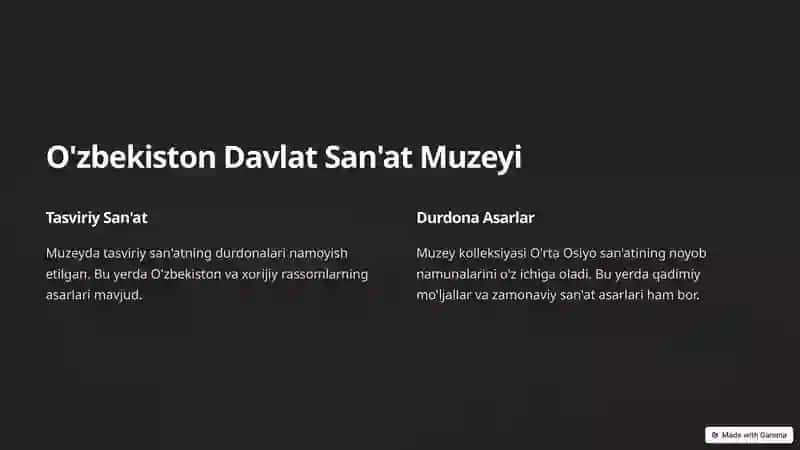 O'zbekistonda Mavjud Soha Muzeylari 2