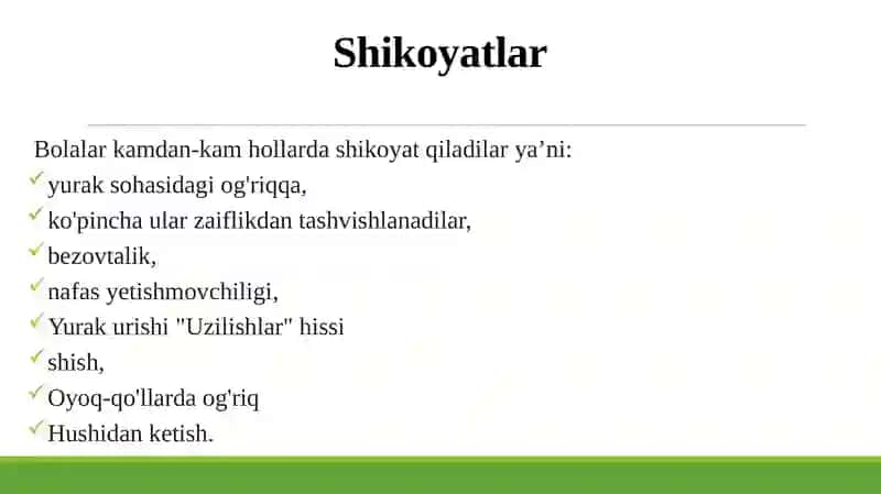 Bolalardayurak-qontomirkasalliklarisemiotikasi 2