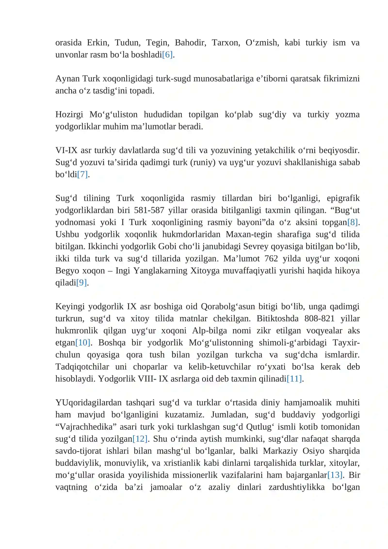 Turk xoqonligi va sug‘dlar (simbioz va assimiliyatsiya jarayonlari) 2