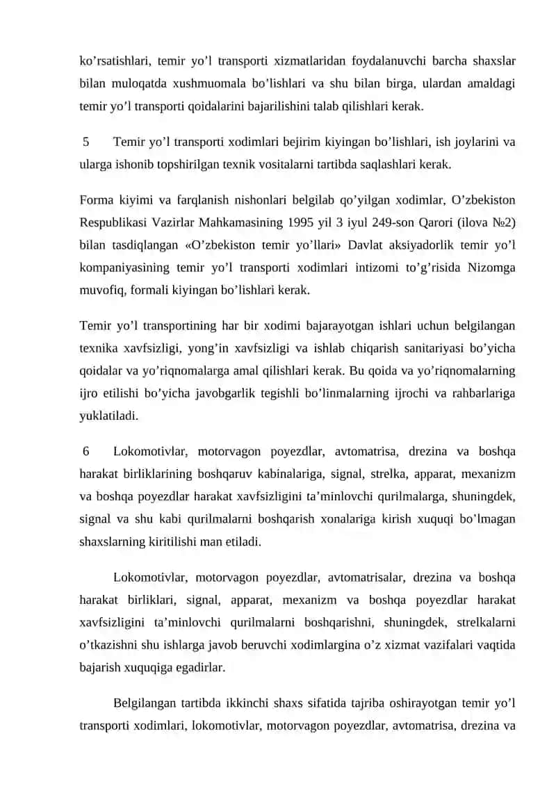Temir yo`l transporti xodimlarining umumiy vazifalari 2
