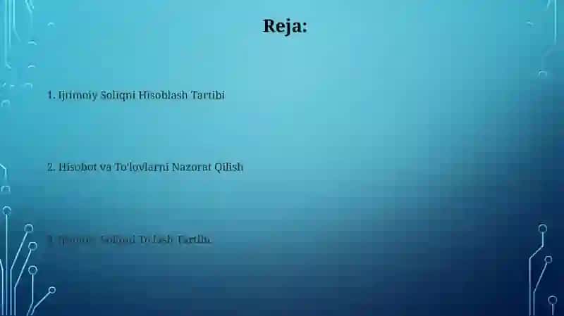 Ijtimoiy soliqni hisoblab chiqarish va to'lash tartibi 2