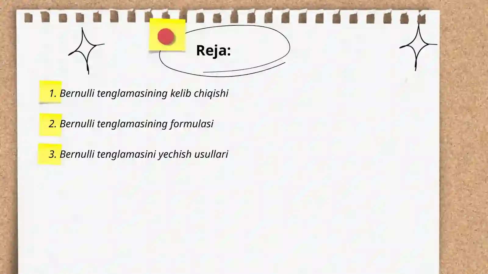Bernulli tenglamasi 2