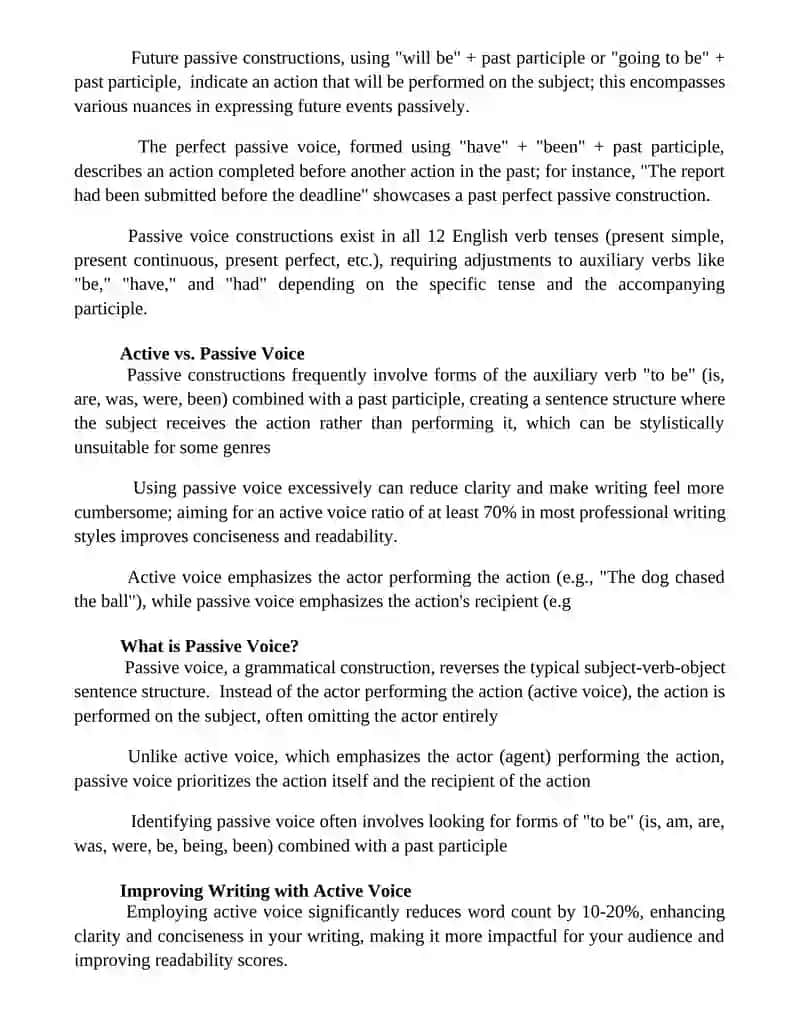 Passive voice 2
