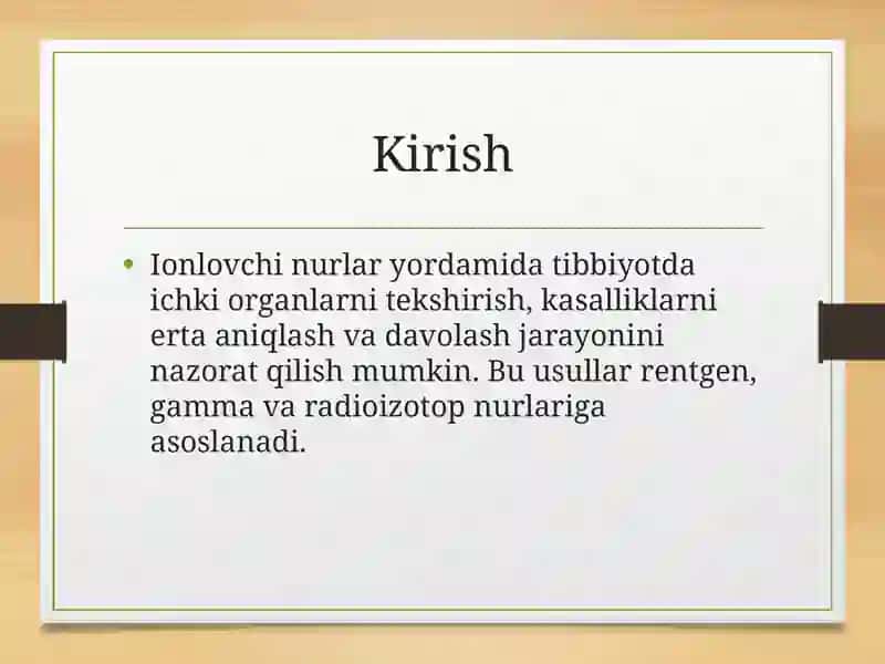 IONLOVCHI NUR TASHXISI USULLARI 2