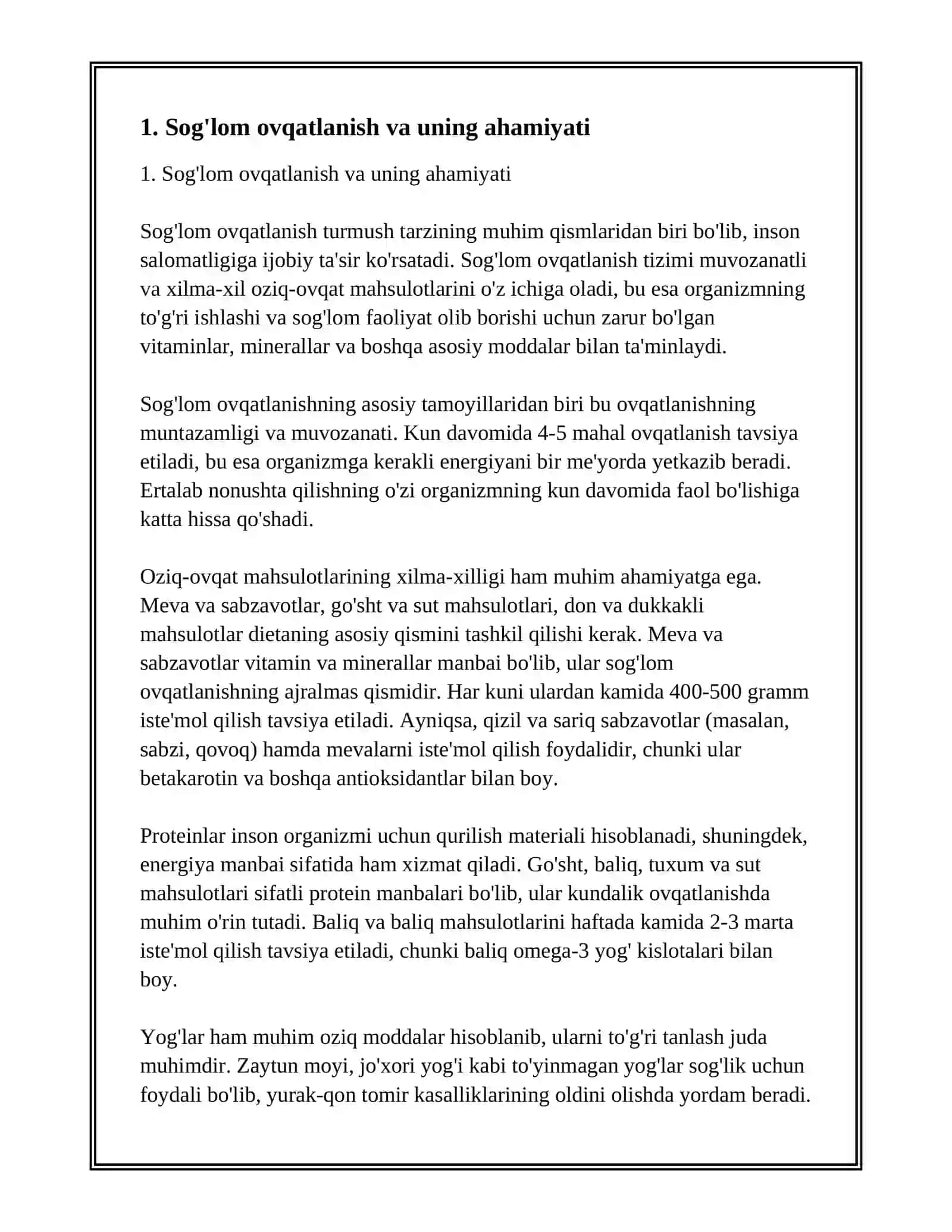 SOG'LOM TURMUSH TARZI VA UNING MOHIYATI 2