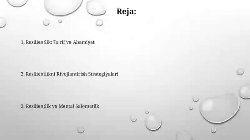 Chidamlilikni tarbiyalash 2