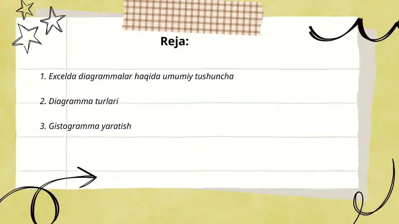 Excelda diagrammalar 2