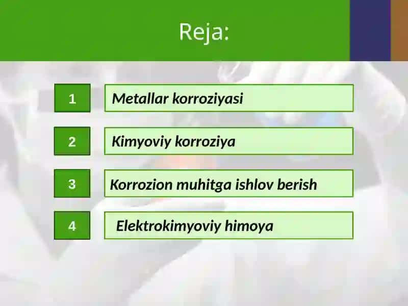 Kimyoviy korroziya 2
