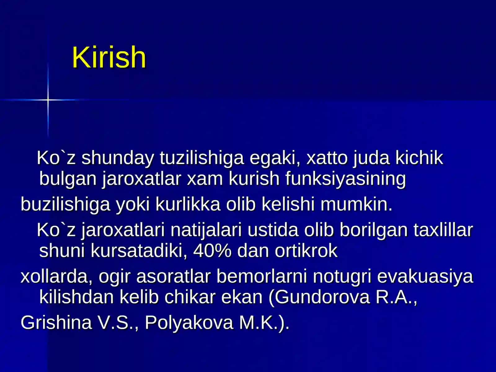 TOSHKENT TIBBIYOT AKAKDEMIYASIKO`Z KASALLIKLARI KAFEDRASI 2