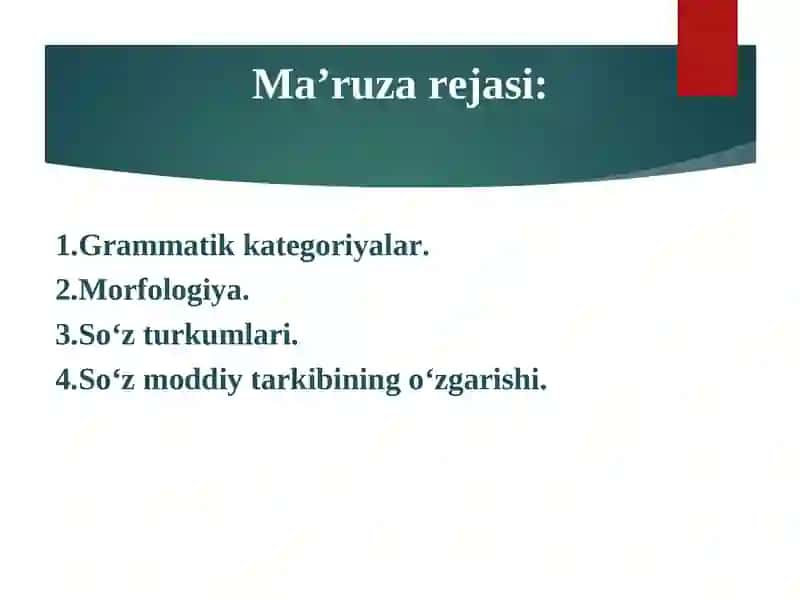 GRАMMАIKА. MОRFОLОGIYA. 2