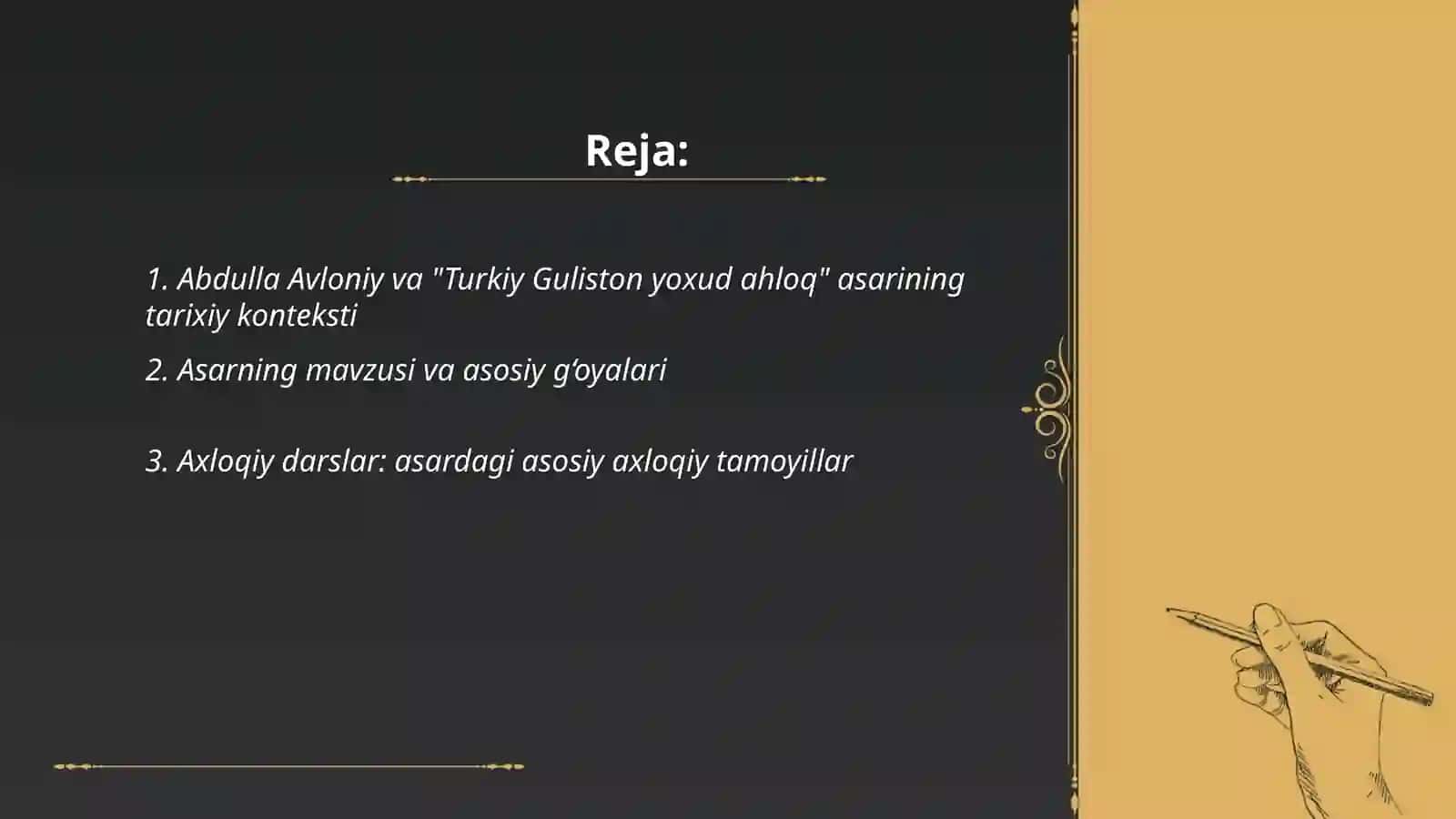 Turkiy Guliston yoxud ahloq 2