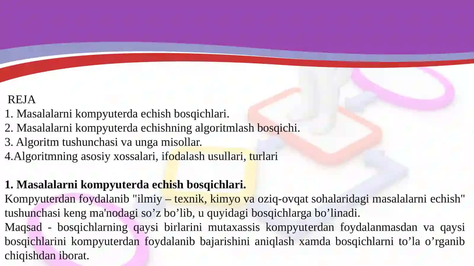 Algoritmlash    asoslari. 2
