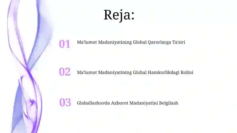 Globallashuv davrida axborot madaniyatining zaruriyati 2