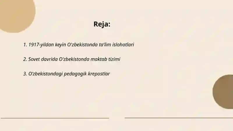 1917-1945 yillarda O'zbekistonda ta'lim tizimi va pedagogik fikrlar rivoji 2