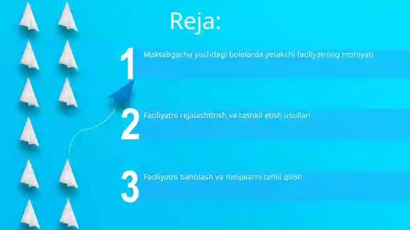 Maktabgacha Yoshdagi Bolalarda Yetakchi Faoliyat 2