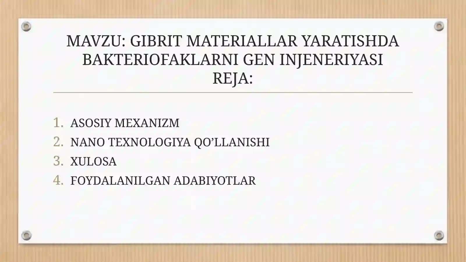 Gibrit Materiallar Yaratishda Bakteriofaglarning Gen Injeneriyasi 2