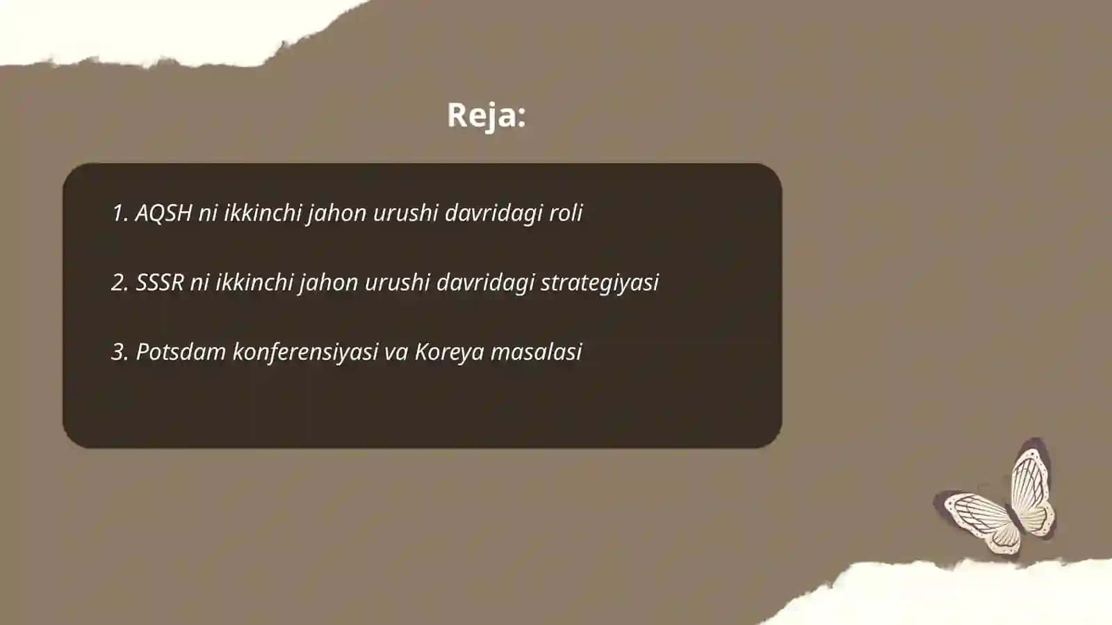 Korea ikkiga bo'linishida AQSH va SSSR ning roli 2