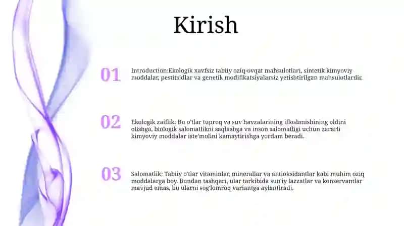 Ekologik Xavfsiz Tabiiy Оziq-Оvqat Mahsulotlarining Ahamiyati 2