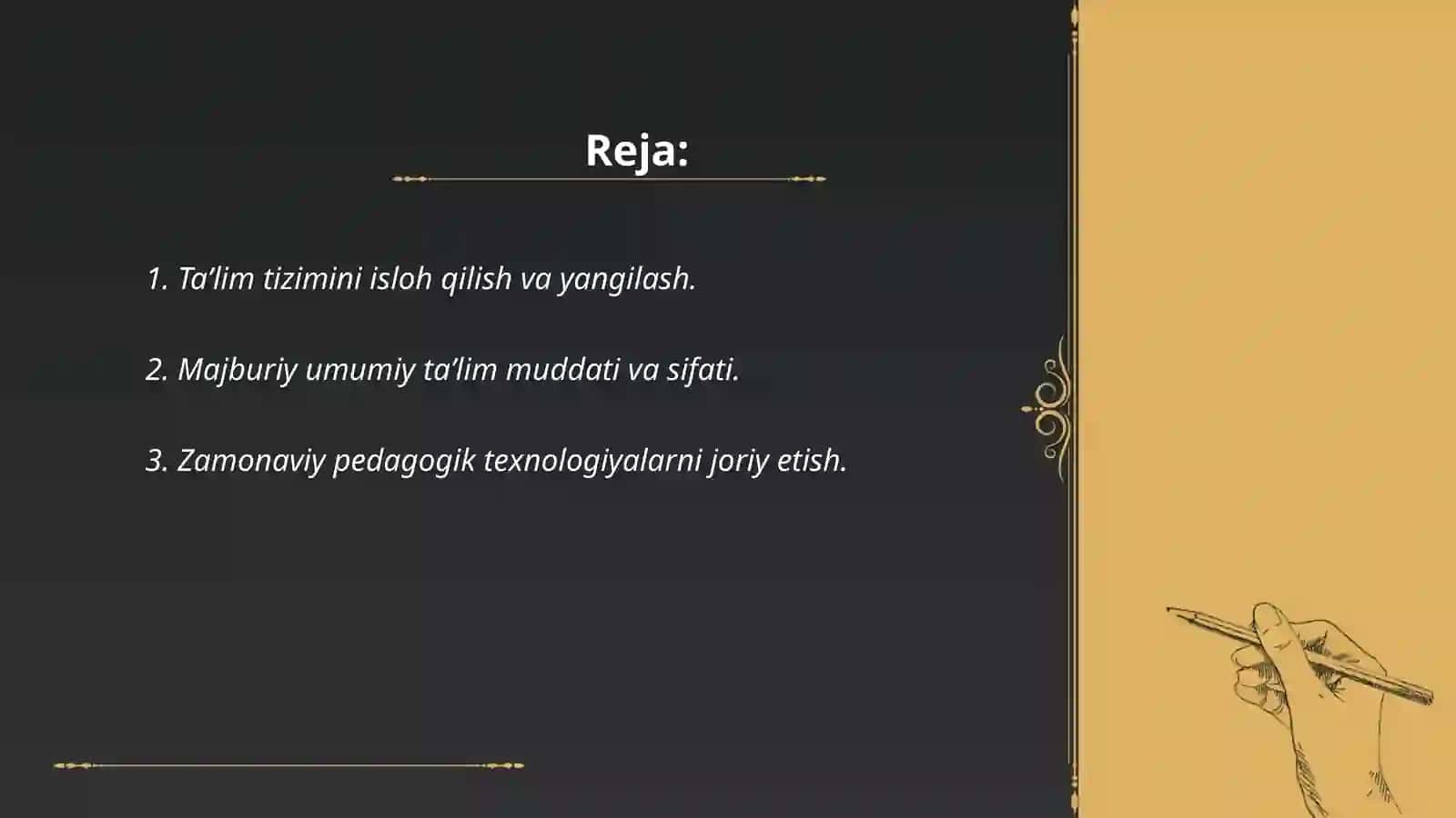 Ta'lim sohasidagi islohotlar 2