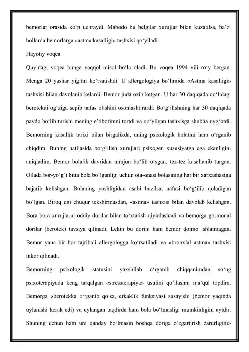 Psixosomatik Tibbiyot: Somatopsixologik Sindromlar 2
