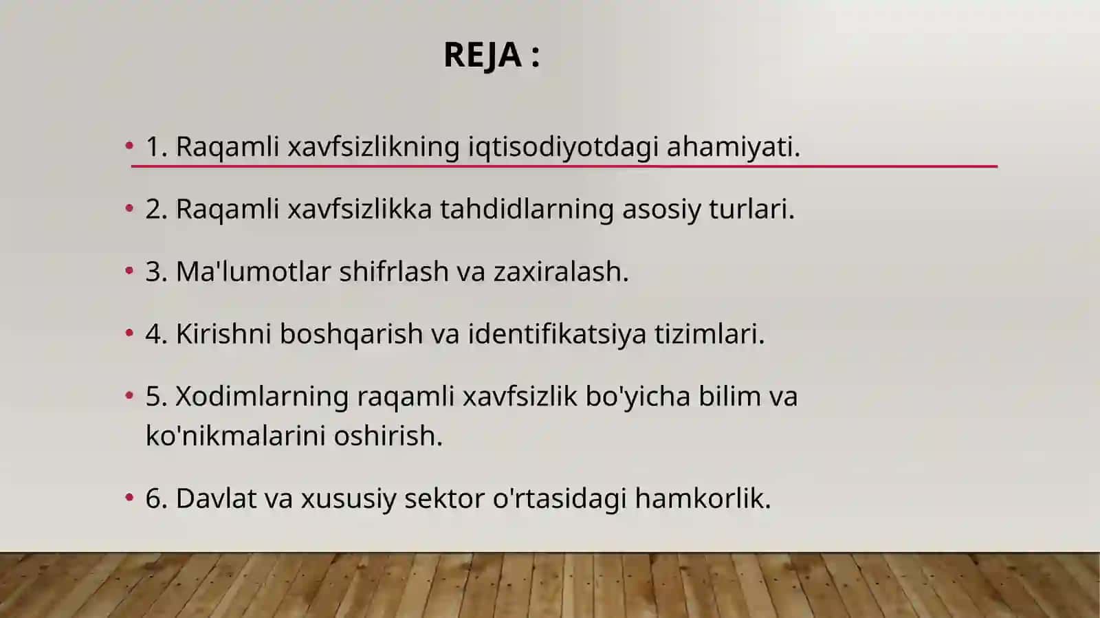 Raqamli xavfsizlik masalalari va uni ta'minlash yo'llari 2