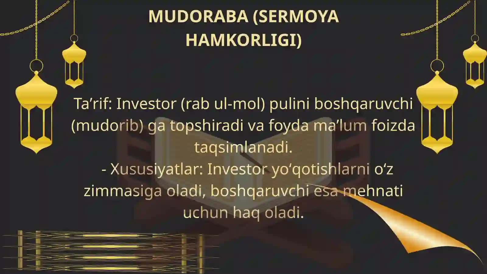 ISLOM MOLIYA INSTITUTLARIDA MOLIYALASHTIRISH TURLARI 2