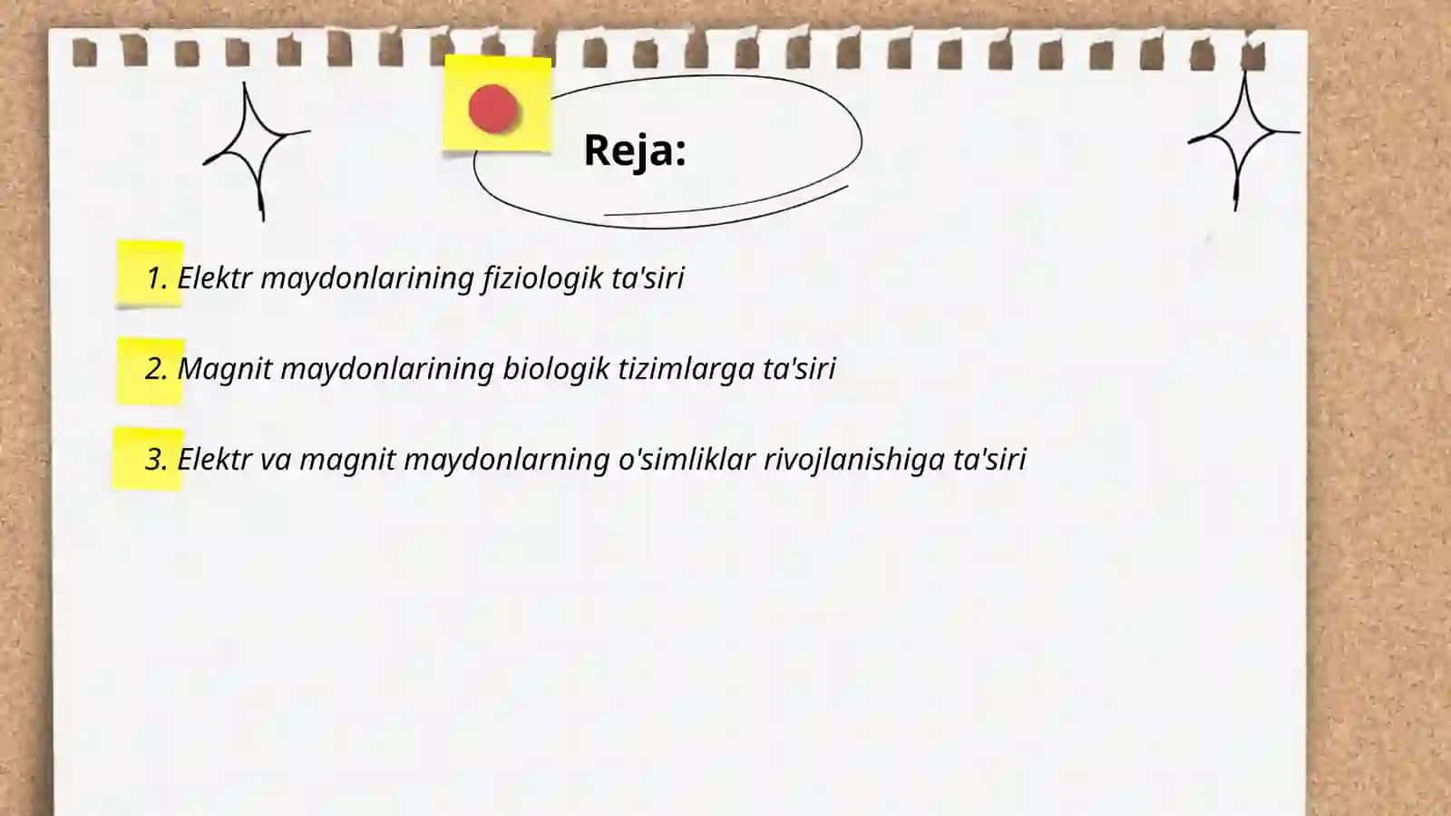 Elektr va magnit maydonlari va ularning tirik organizmga ta'siri 2