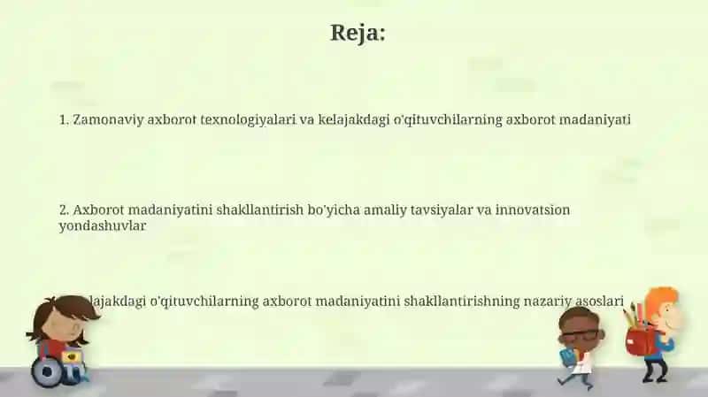 Boʻlajak oʻqituvchilarda axborot madaniyatini shkllantirish 2