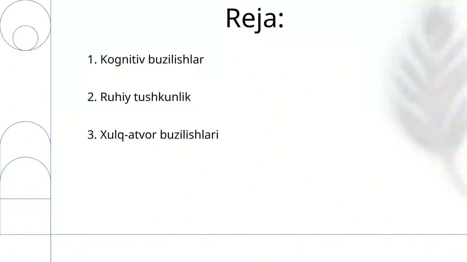 Xulq-atvor buzilishlari 2