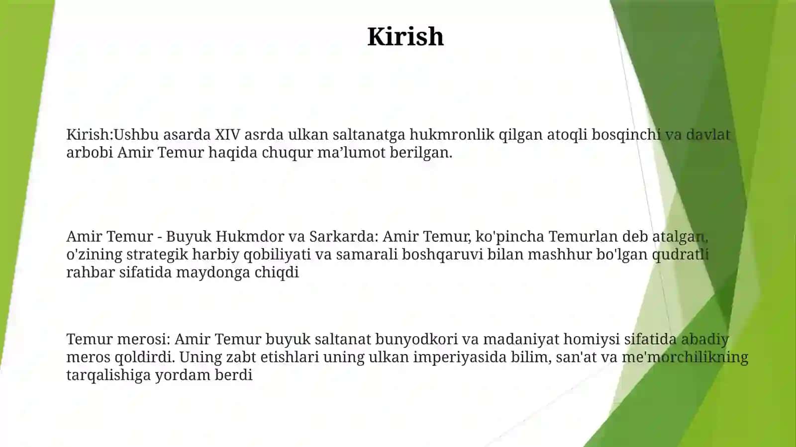 Amir Temur - Buyuk Davlat Arbobi Va Sarkarda 2